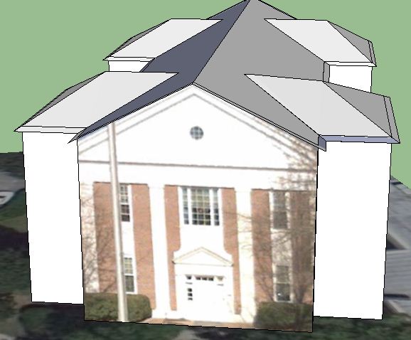 old court house 3D model in development november 15